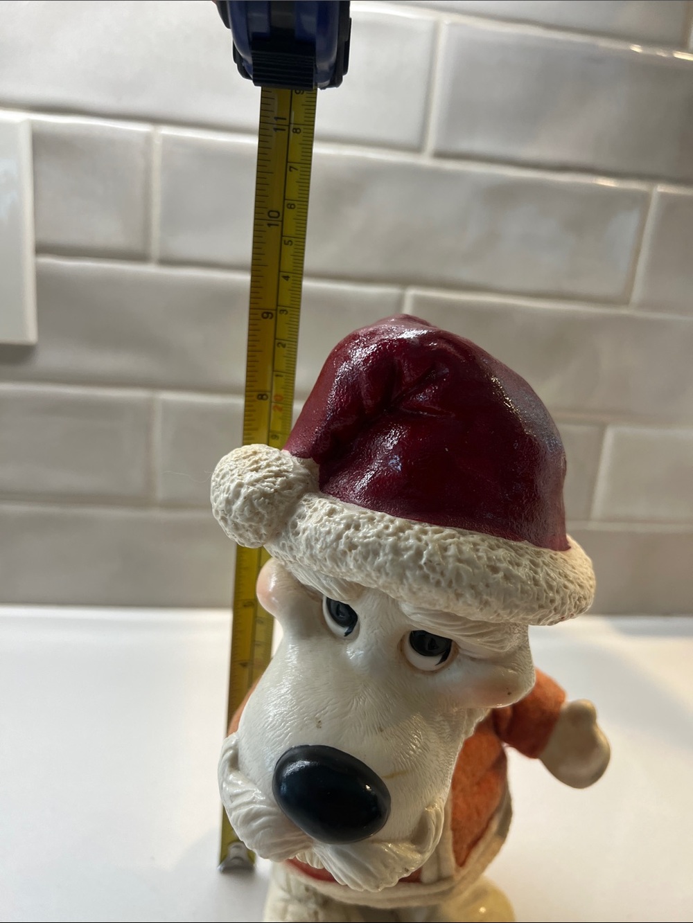 Dog VINTAGE '77 CREATIVE MFG Santa Troll Bank 9" - Picture 7 of 9